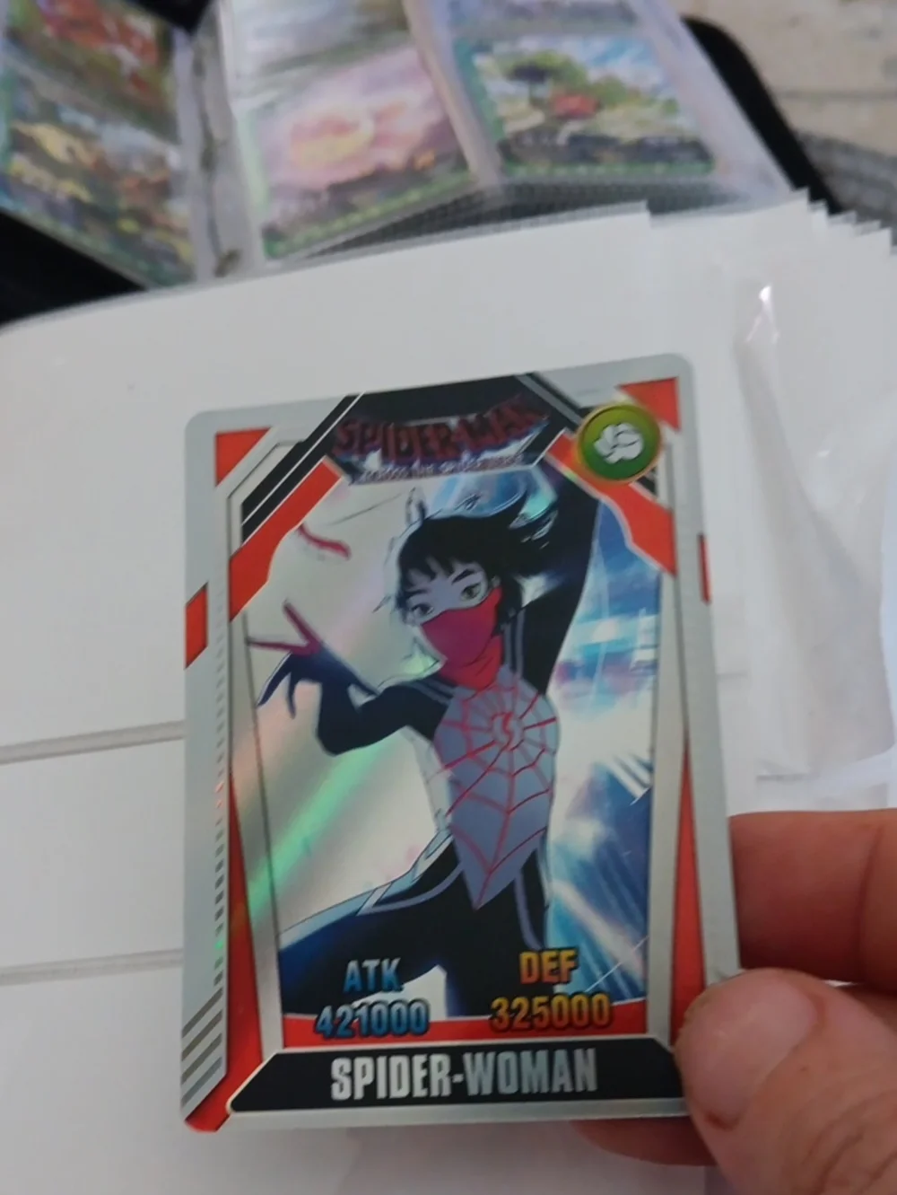 Marvel Spider-Woman Trading Card - Red, Black, White